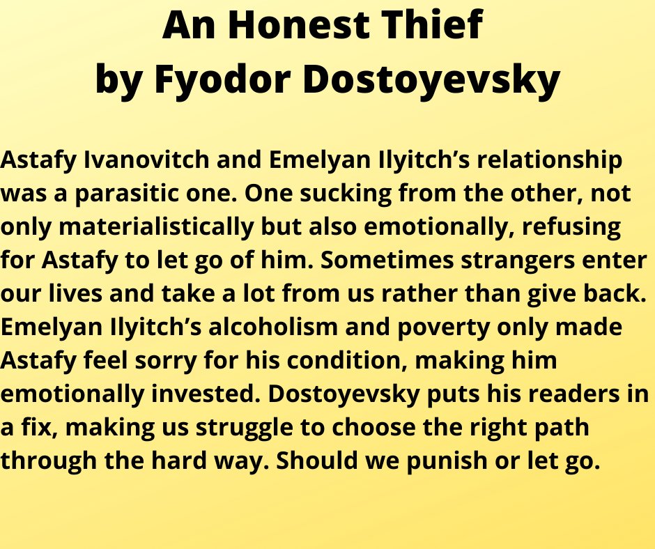 world_of_lit's tweet photo. An Honest Thief - Part 6
#Literature  #worldofliterature #literaturequotes #literaturelovers  #LiteraturePosts #LiteratureReview #worldliterature #russianliterature #fyodordostoyevsky #anhonestthief https://t.co/8R3owzTBpE