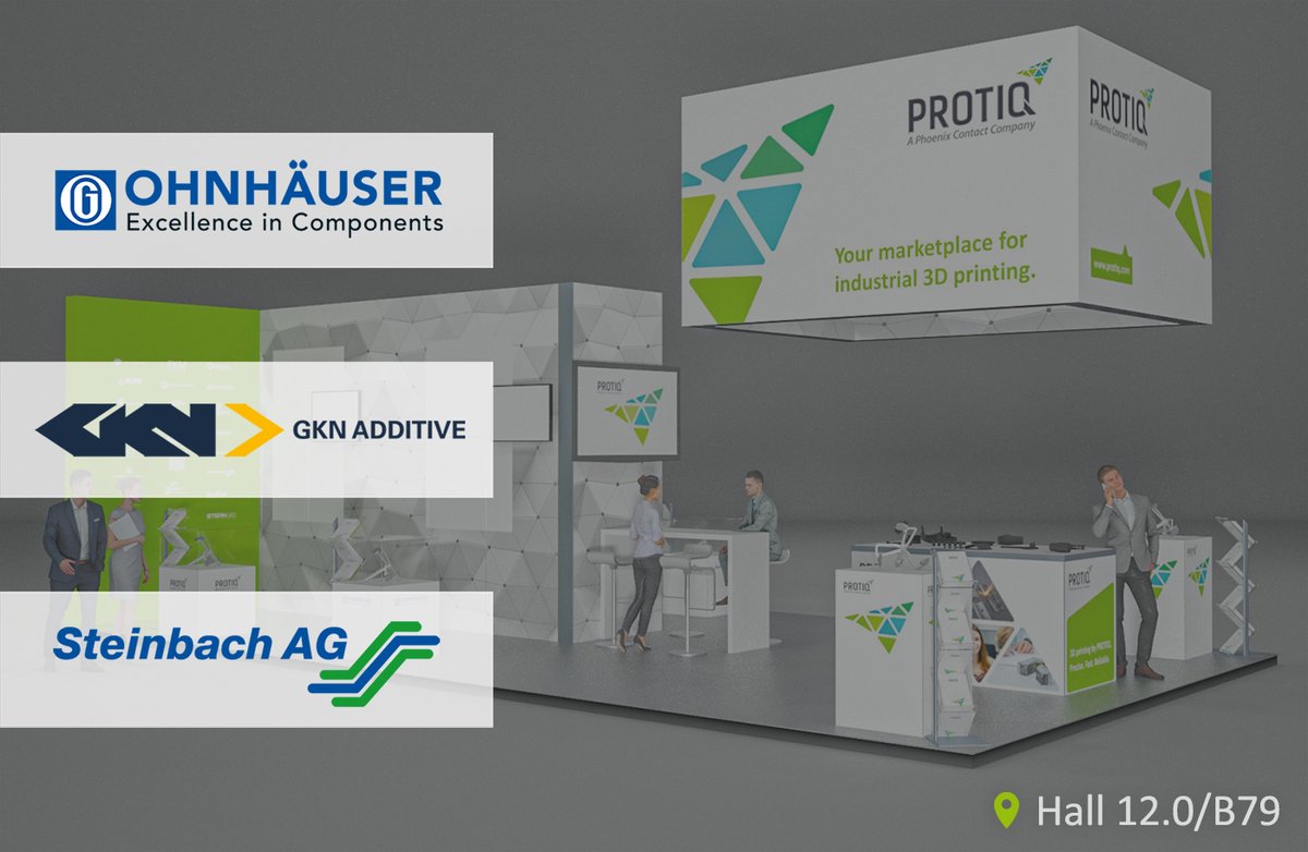 PROTIQ_GmbH's tweet photo. The planning for @formnext_expo is in the final phase: In two weeks, you can visit us on our joint booth in hall 12.0/B79. With us are our marketplace merchants GKN Additive, Ohnhäuser and Steinbach. We are looking forward to exciting exchanges!
Always a #PROTIQ more together! https://t.co/gzKYYawJuM