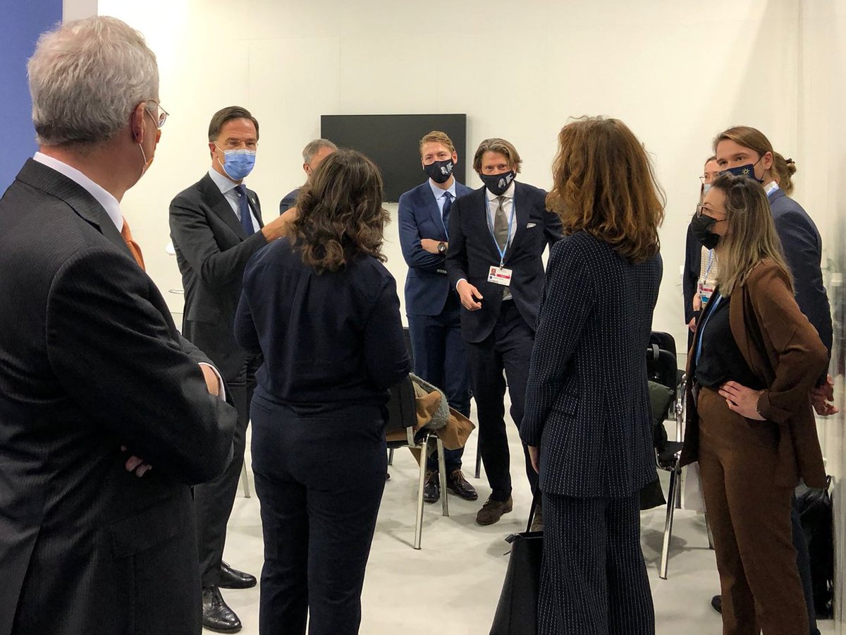 Discussing climate adaptation with MP Rutte at #COP26 #AdaptNow