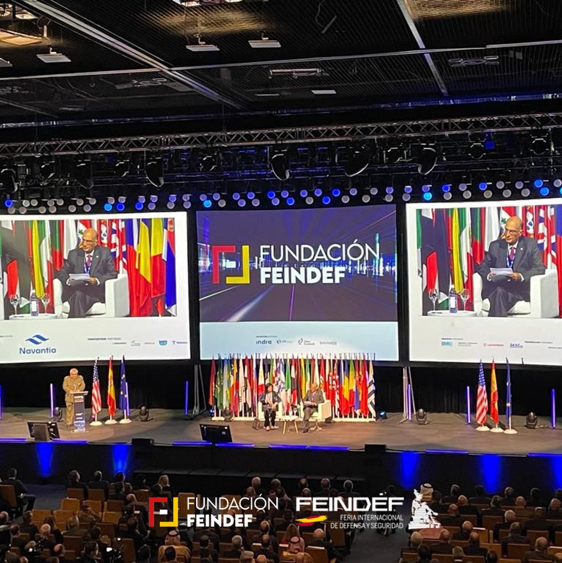 FEINDEF_'s tweet photo. 📍 Arrancamos con #FEINDEF21 👏🏼 El acto de inauguración ha sido presidido por la Secretaria de Estado de Defensa, Dª Esperanza Casteleiro, y por el Presidente de la Fundación FEINDEF, D. Julián García Vargas. 🙌🏼 https://t.co/LDj5DjHeMC