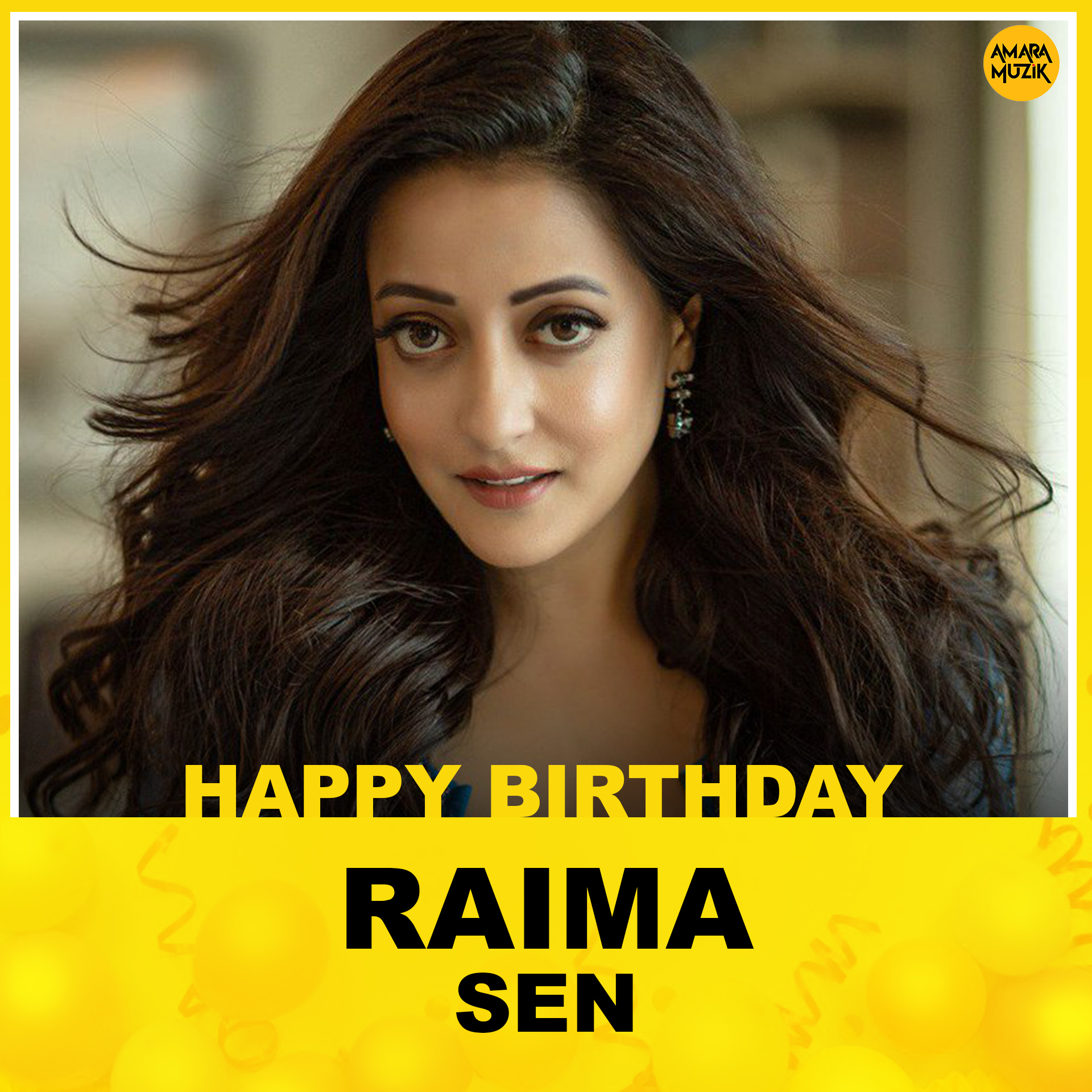 Team Amara Muzik Bengali Wishes Actor Raima Sen a Very Happy Birthday... 