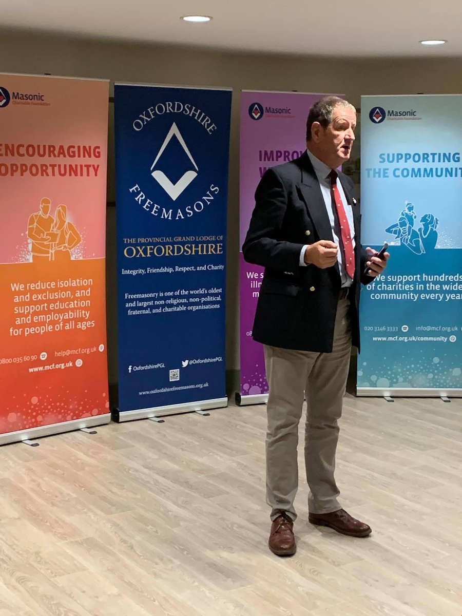 Do you have owls at your charity presentation evening? We had dogs too! Fantastic time showcasing some of Oxfordshire’s amazing charities. Each charity received a donation from Provincial Charity @OxfordshirePGL