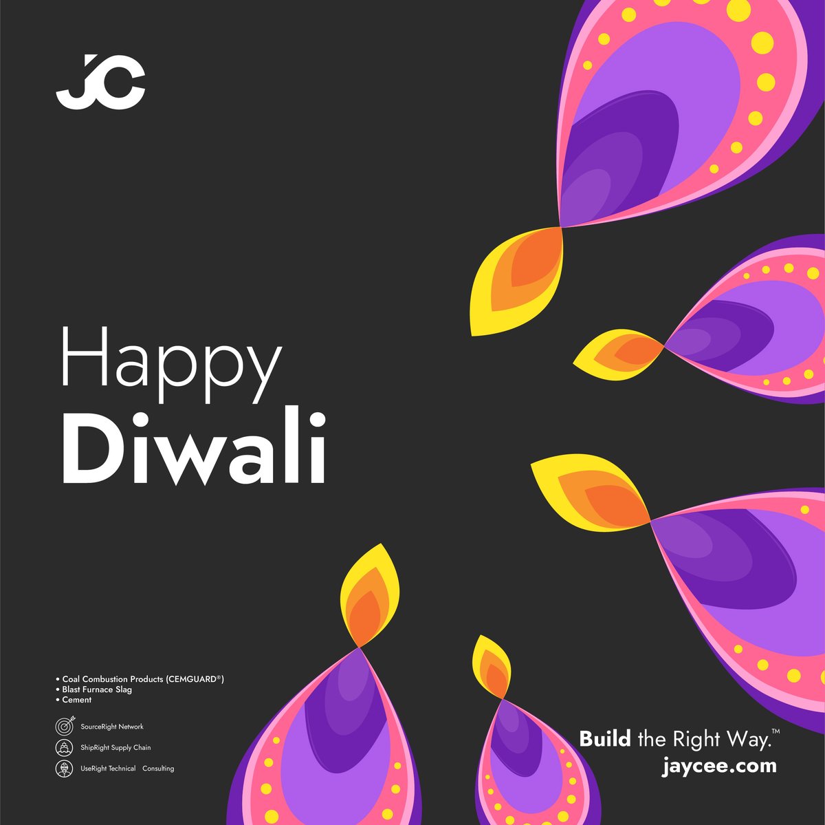 jayceebuild's tweet photo. Wishing you and your family a Happy Diwali! May the festival of lights fill your lives with wisdom, happiness and prosperity.

#diwali #buildtherightway #sustainability https://t.co/ThOTmq8DAo