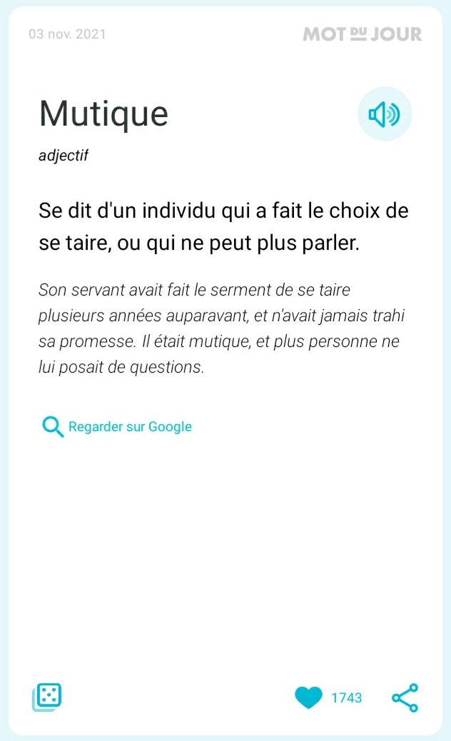 SimNeg's tweet photo. J'ai aimé le mot du jour #Mutique @JudesonPetion @Degouhaiti @Galipote26 @Mprincedelavie @Zorogosucceed @Patykamba @dorantejh @petit_nico_ @desir_Keynes @LPietrovsky @glinaud @motivaction10 @SchillerLucien @GlennaCharles18 @Reekedson_TR @masammel @slaydicita @noreliajames Bonjour https://t.co/MyNXCiN5rq