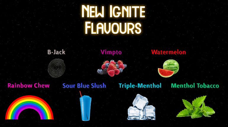 Sparksecigs's tweet photo. 7 New Flavours to pick from 🤗 #vapejuice #Ignite https://t.co/CmA6SWF8Zh