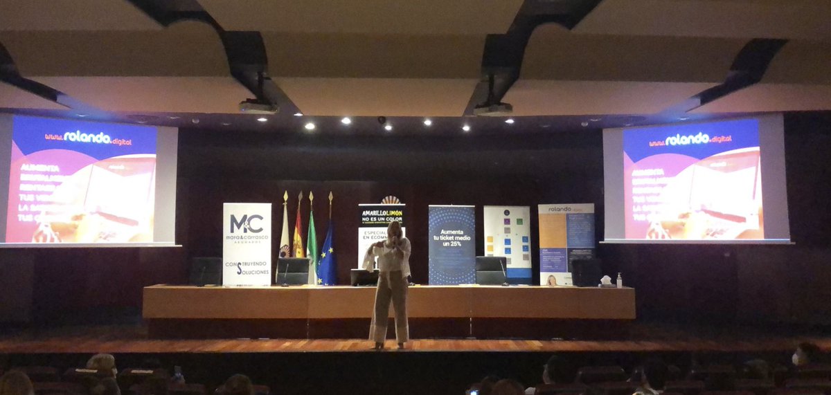 Ecommerce_es's tweet photo. 💥 Toca el turno de la ponencia #Keynote: Rolando Digital llevada a cabo por Inmaculada Arjona, CEO de 
@Rolando_Digital.

EN DIRECTO ▶️ https://t.co/Vkp6GmlghU

#EcommerceTourCordoba https://t.co/MJea47MEPN