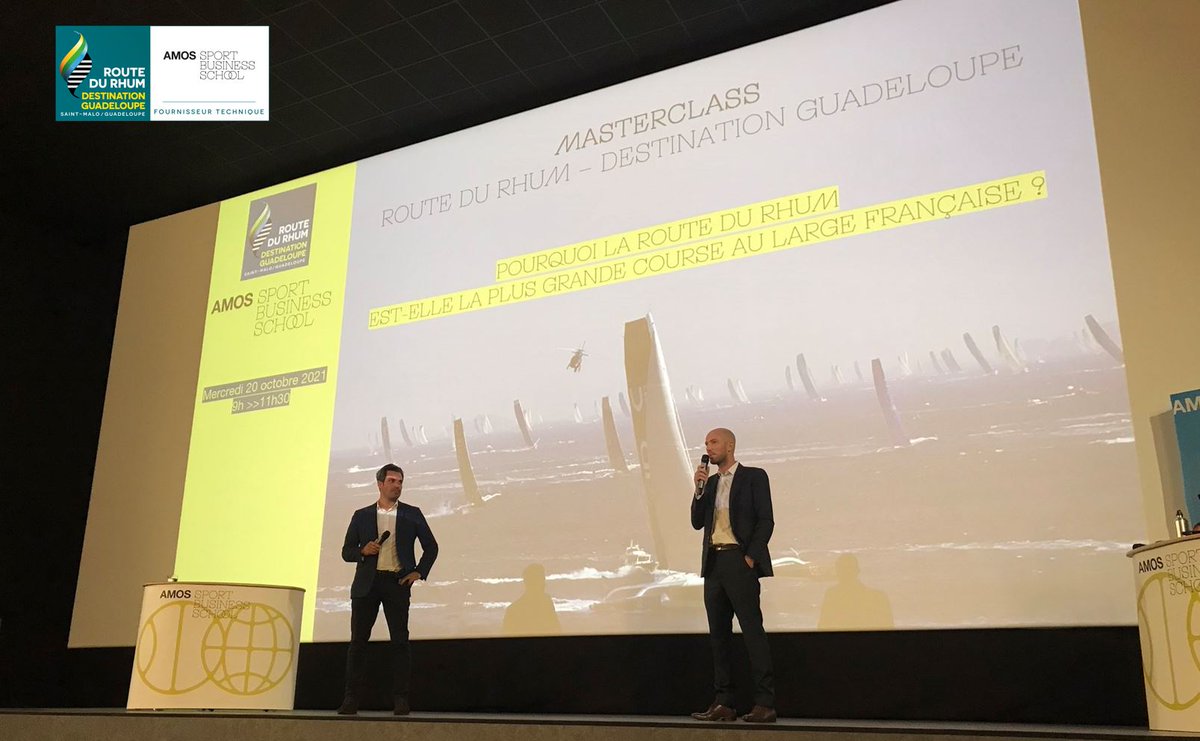 RouteDuRhum's tweet photo. [Annonce partenariat] 

⛵ À près d’un an du départ de la @routedurhum, @oc_sport Pen Duick, son organisateur, accueille un nouveau partenaire : @Amos_School rejoint l’aventure de la plus grande course au large française.
En savoir + sur le partenariat ➡  https://t.co/C0hg1InjT2 https://t.co/X8iqYW1BdJ