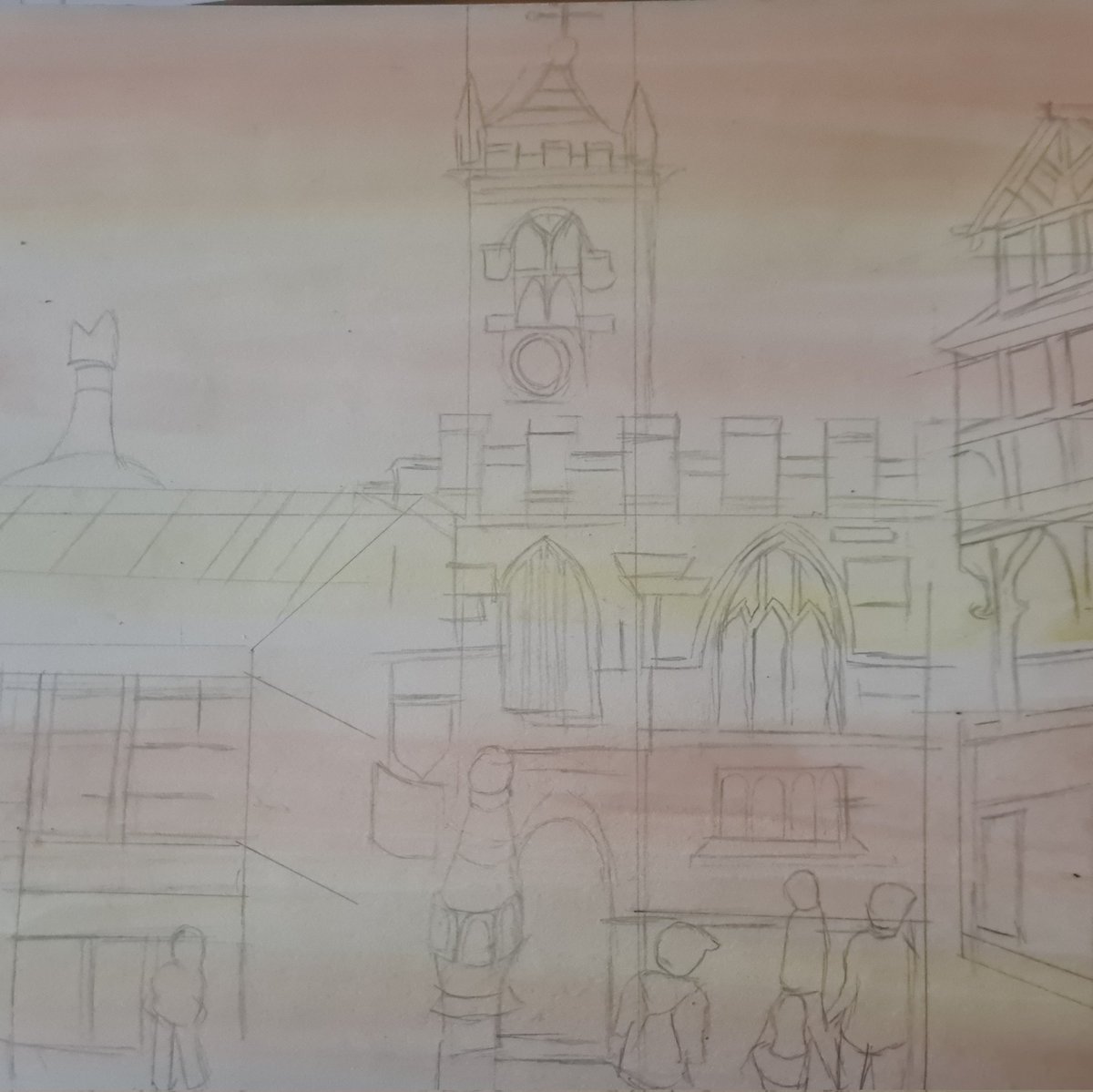 ArtofAshCundall's tweet photo. A mini project I completed recently, based on Chester Cross. Some images here highlight the steps I took to achieve this image x #chester #artofashleycundall #cheshire #english #englishcity #england #welshborder #art #chestercitycouncil https://t.co/tlacIQHxFr