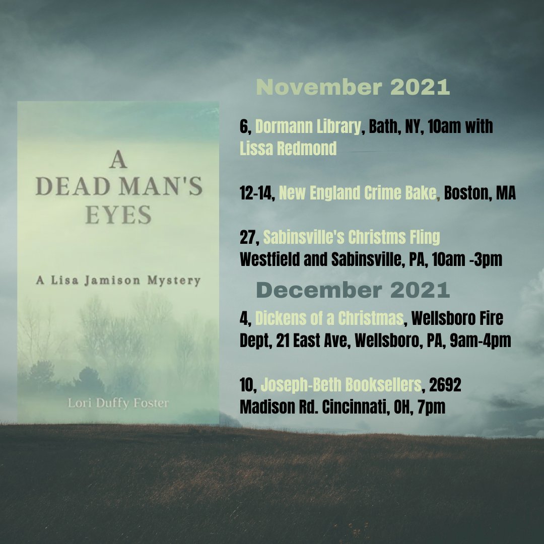 #tour dates @loriduffyfoster @levelbestbooks #author | @NYSinC @mwanewyork #MYSTERY 

@DormannLib @Lissa_M_Redmond 
@Crimebake #Boston @mwa_new 
@WellsboroGaz 
@JosephBethCincy @PghSinC @Pennwriters