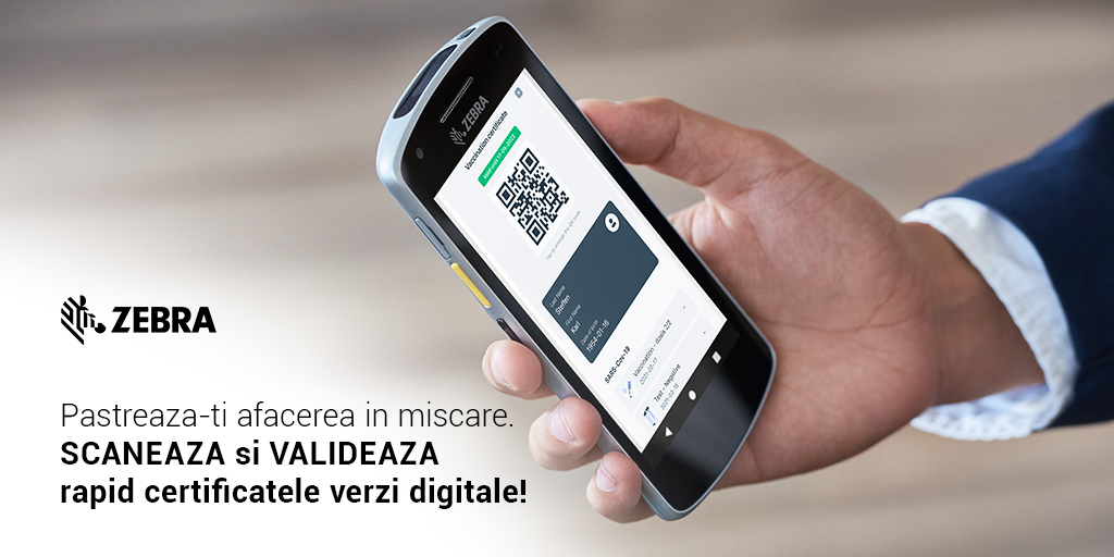 it_genetics's tweet photo. Scanează certificatele verzi digitale de 3 ori mai rapid decât cu telefonul mobil ->> https://t.co/VUBIHkx8Ol 

Terminalului mobil Zebra TC21 citește cu ușurință și codurile deteriorate, indiferent de suportul pe care sunt afișate: telefon, tabletă sau hârtie.

 #certificatCOVID https://t.co/Mk7QnZj74L
