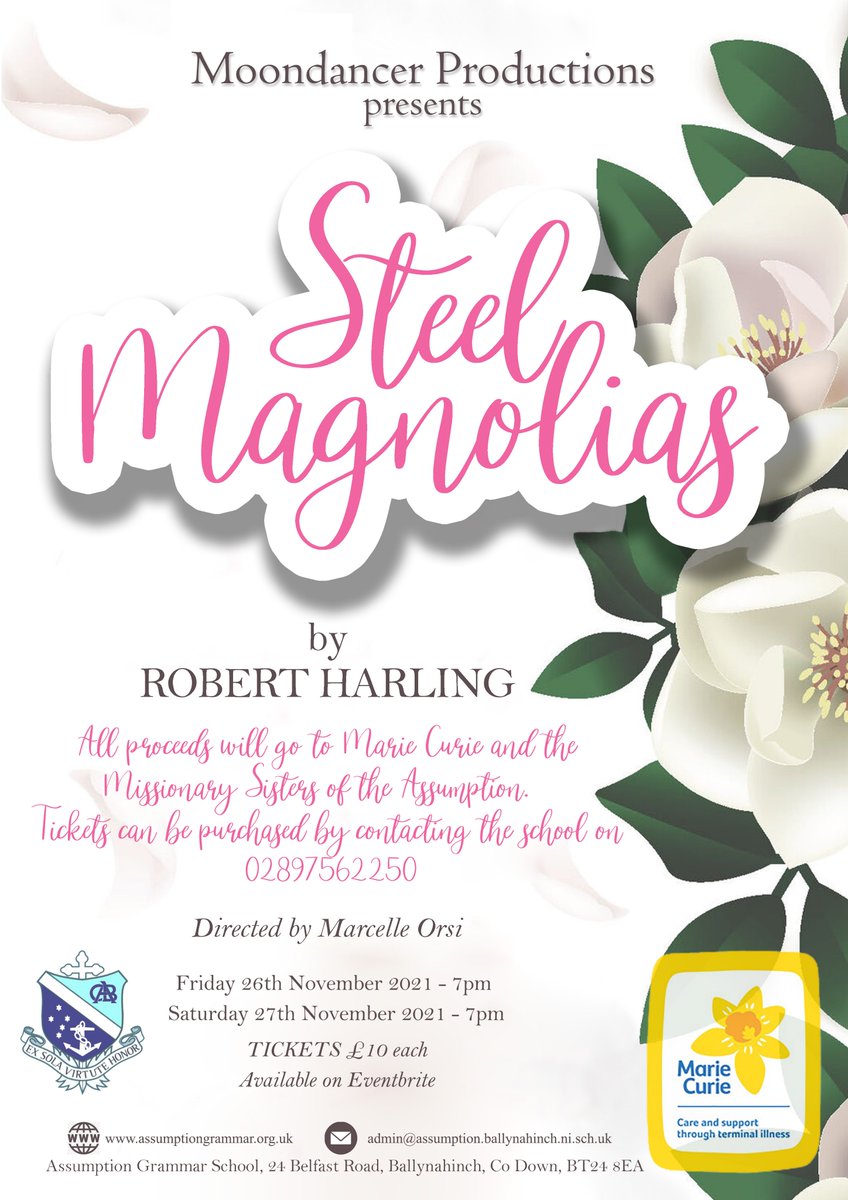 assumptionlive's tweet photo. A group of past Assumption pupils are putting on a play and hoping to raise money for charity. 
Donations can me made through link below :
https://t.co/sHVwxhLAsJ
Tickets can be purchased through link below :
https://t.co/pMa8VaxNOB https://t.co/GmngbM6bo1