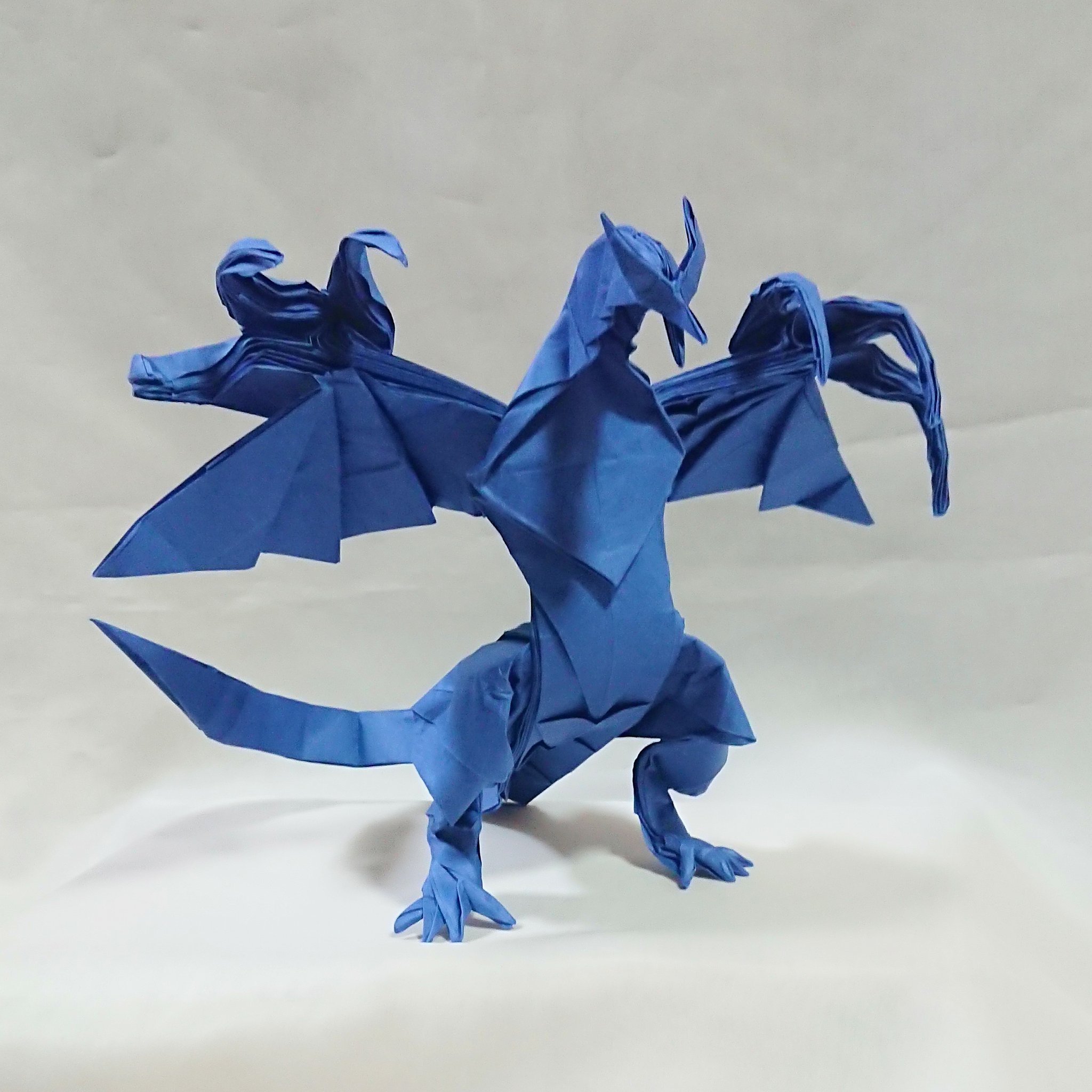 山口智之 折り紙へ続く道 作品名 天空の竜version2 B 折り方 不切正方形一枚 用 紙 ビオトープ78 8 78 8cm 創作 折手 私 翼に長い爪をつけてみました T Co Izrdvcsygj Twitter