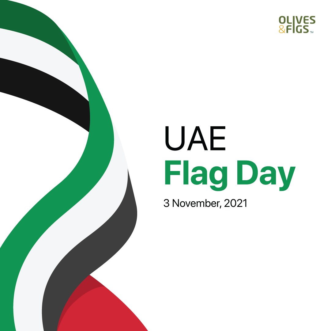 Flag day is a national campaign that was launched in 2013 by HH Sheikh Mohammed bin Rashid Al Maktoum, Vice President of the UAE and Ruler of Dubai, to honor the country’s past, present, and future.

Stay in touch for more info:
🌍 olivesnfigs.com
📧 info@olivesnfigs.com