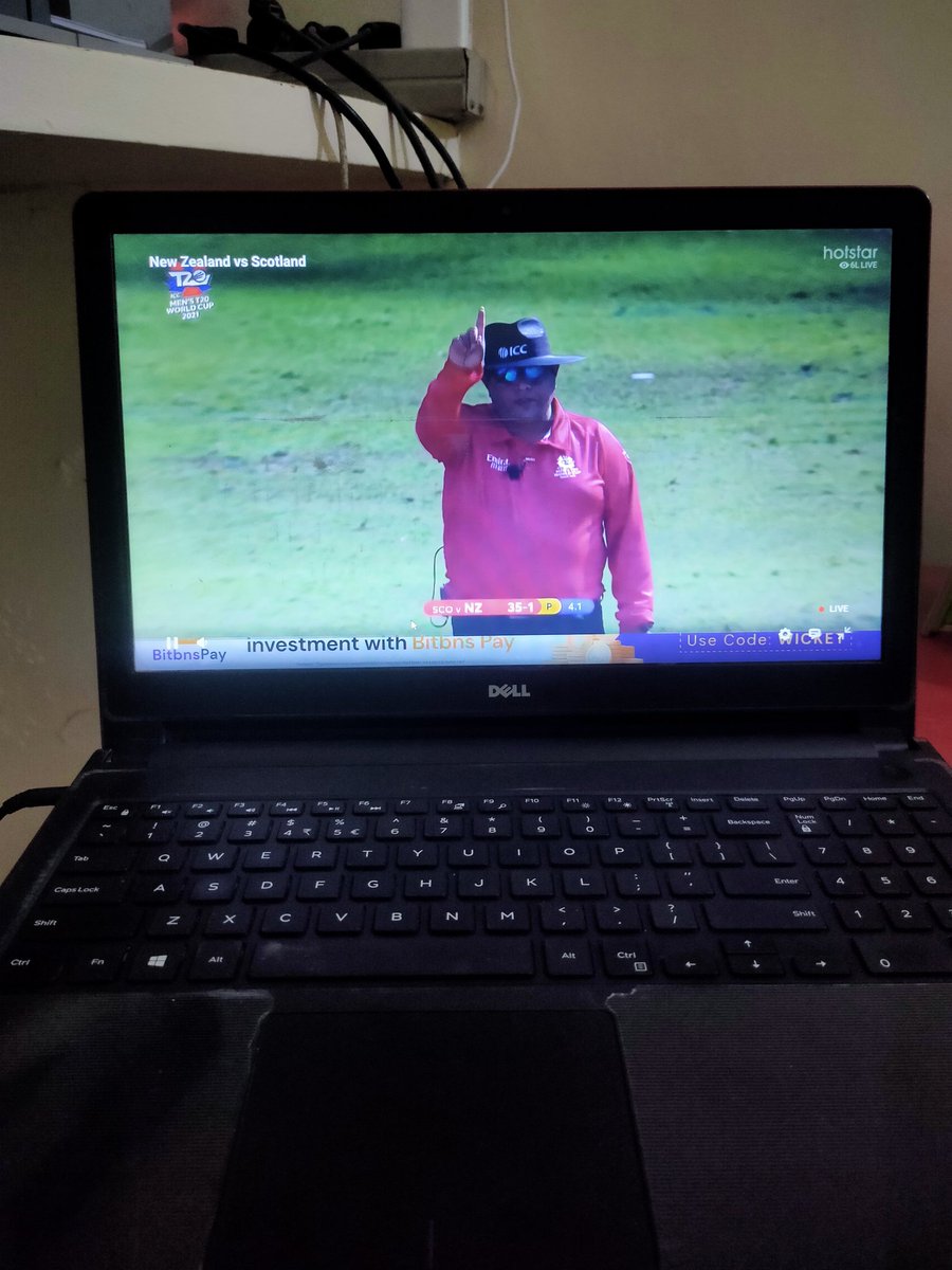 ANKITJATTROCK's tweet photo. #NZvSCO 1 wicket down Newzealand 
#Hotstar 
#NZ  #VS #sco https://t.co/t1mClruGy4