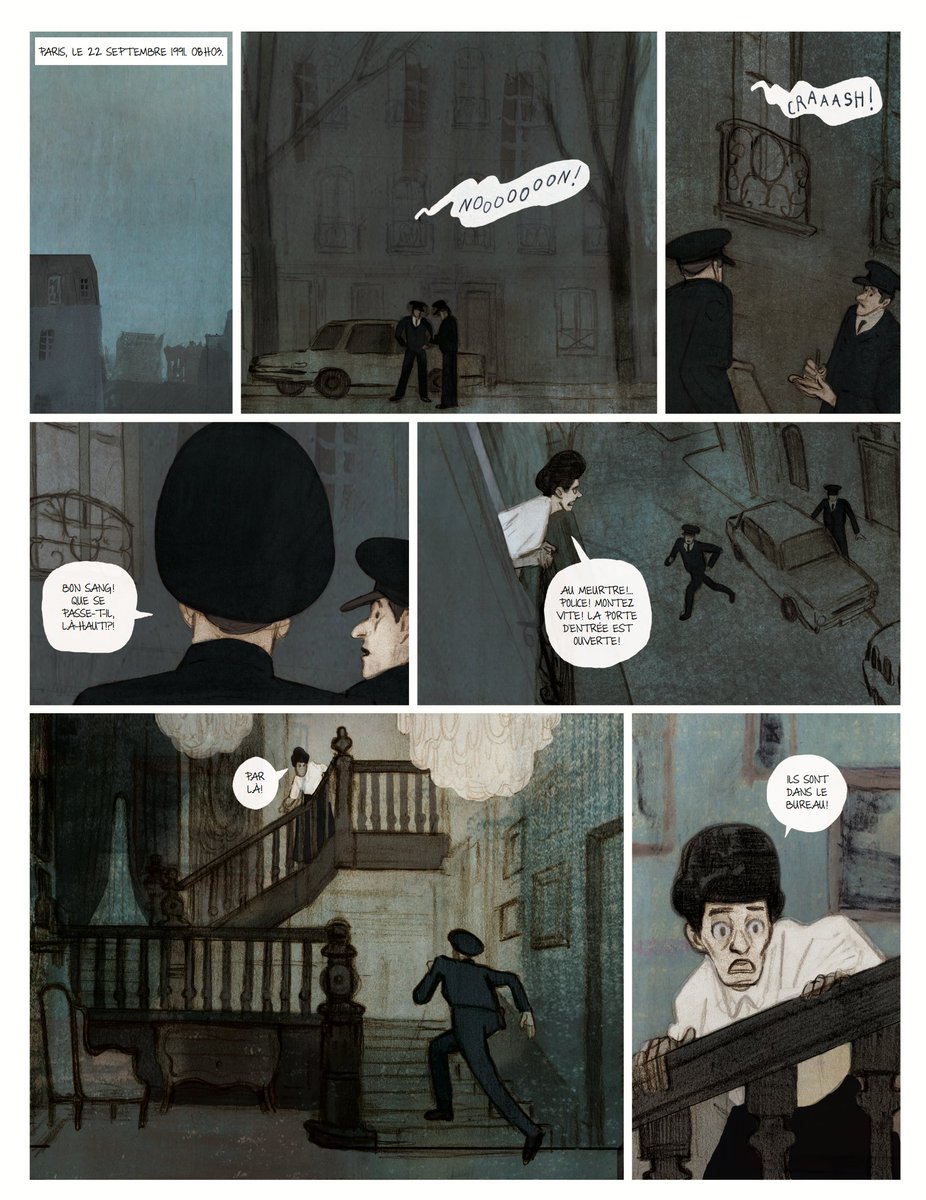 "Cauchemars Ex Machina", des immenses Thierry Smolderen & @jorgeilustra, sera en librairie le 14 janvier @EditionsDargaud - la couverture + extraits !
Hommage au roman-mystère et au film noir, mais avant tout une bande dessinée au rythme et à la modernité ébouriffants !