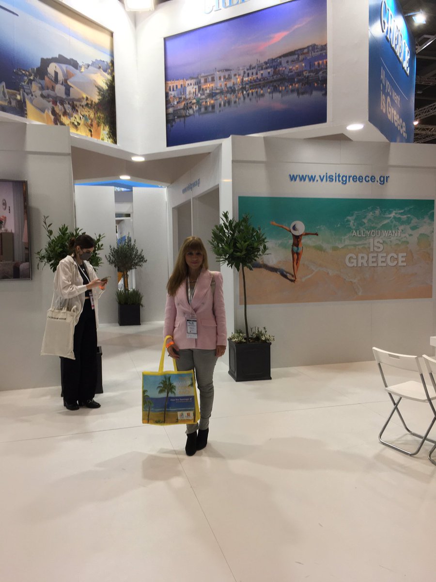 VasoulaChristod's tweet photo. At @WTM_London with @HELLENICTV @MinTourGR @GovCyprus @CyprusInUK @GreeceinUK #worldtravelmarket #excell #tourism #Greece #Cyprus #exchibitors #holidaydestinations #travel #hospitality #explore #culture #relaxation #excellentfood #sun #history #Archaeology #hellenictv #enjoylife https://t.co/usPjCOYOj2
