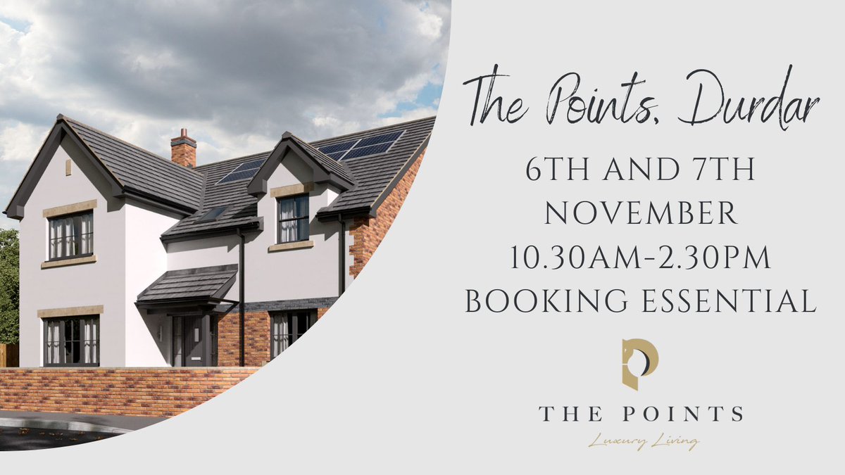 🚨Book your viewing of our luxury showhome at The Points in Durdar 🚨

Fancy taking a peek at what the houses on our newest development will look like? You're in luck 🏡

Email lesley@mcknight-homes.co.uk to book your preferred viewing time 📧