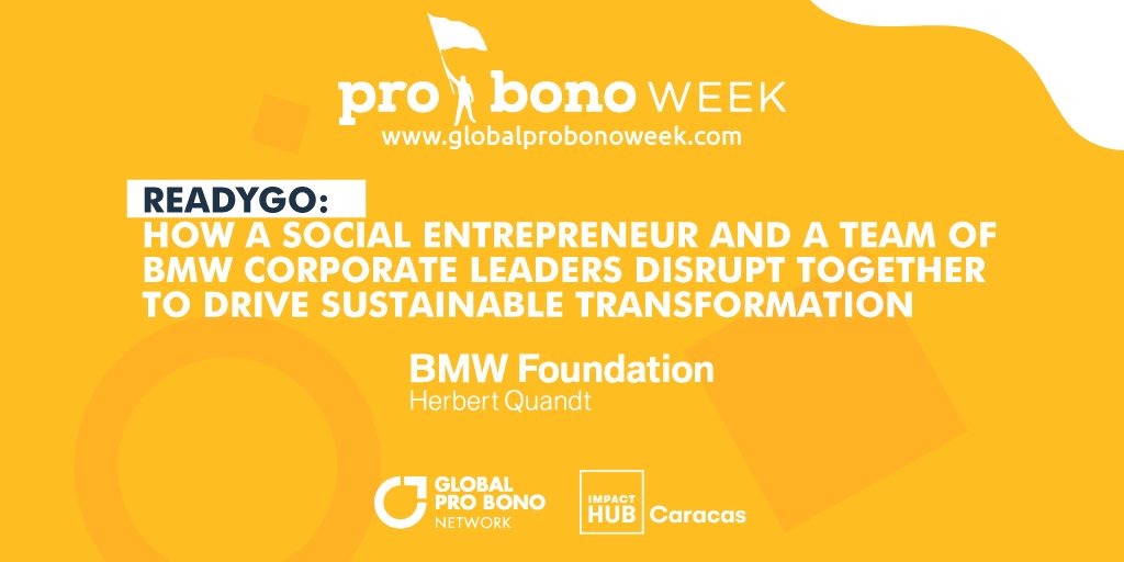 Develop responsible leadership and an entrepreneurial mindset with @bmwfoundation 🔥 on #ReadyGO, a customized program of the BMW Group specifically designed for leaders who have designated potential for the so-called function level II💪🏼

Join us!

#GlobalProBonoWeek