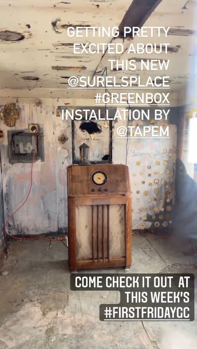 Surel's Place (@surelsplace) on Twitter photo Don't miss this #FirstFridayGC opening of @tedapel's new installation in the #SPGreenBox! Ted was the inaugural winner of the Foundation for Emerging Technologies and Arts Sound Art Prize and teaches in the <a href="/boisestateCID/">CI+D</a>. Don't miss this #FirstFridayGC opening of @tedapel's new installation in the #SPGreenBox! Ted was the inaugural winner of the Foundation for Emerging Technologies and Arts Sound Art Prize and teaches in the <a href="/boisestateCID/">CI+D</a>.