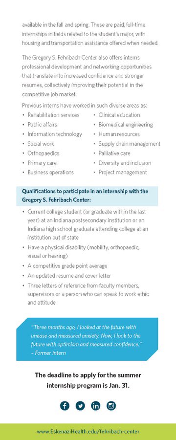 Come visit Carlos Taylor and Larry Markle from the Gregory S. Fehribach Center at Eskenazi Health on Wednesday, November 17, anytime between 10am-3pm in Room 002E of the Wells Library.