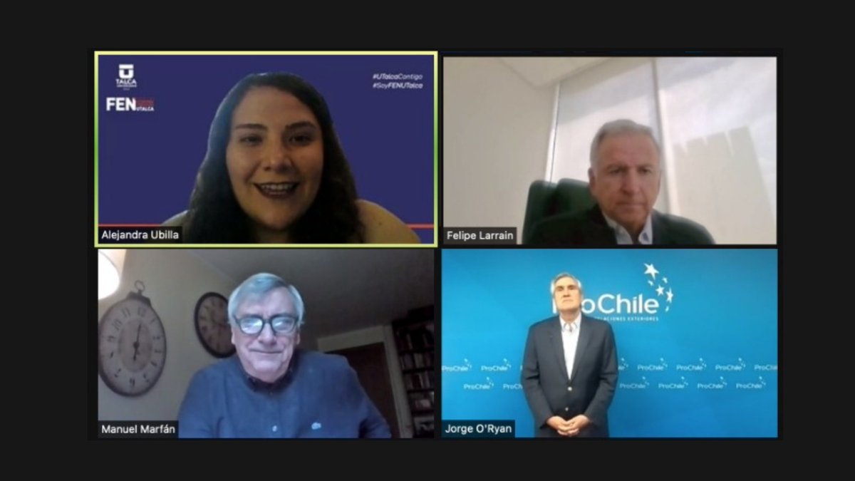 Ya comenzamos el #seminario "Cómo impulsar el exportaciones chilenas" realizado junto a la <a href="/fenutalca/">FEN UTalca</a> y #Cieplan, el que cuenta con la presentación de Felipe Larraín, ex ministro de economía y profesor de #UC.