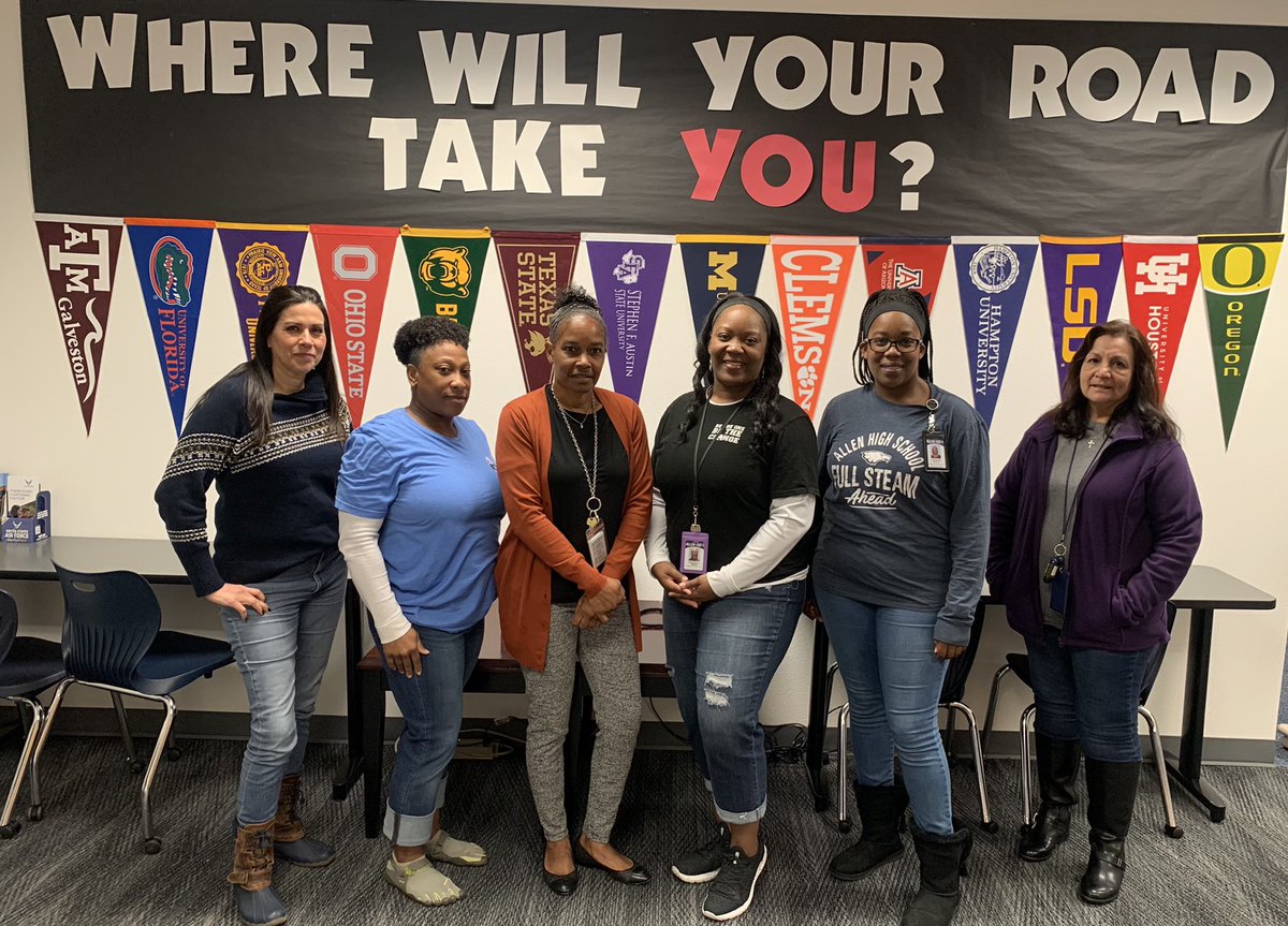 PJWiseman24's tweet image. Allen High School College and Career Advisors are excited and ready to help you!  Where will Your Road Take You? @AllenHS_Eagles @AHSCollegeCaree @counselors_ahs @Allen_ISD