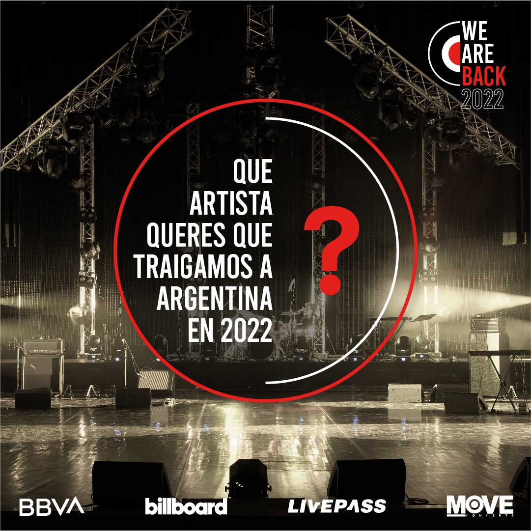 moveconcertsarg's tweet photo. 🔥 La opinión de los fans nos importa, así que los leemos en los comentarios ¿qué artista quieren que traigamos en 2022?

#WeAreBack #MoveConcerts https://t.co/uK6MEg8wah