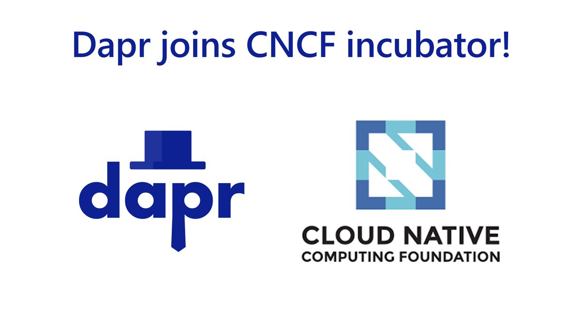 daprdev's tweet image. 📣 We are happy to share that Dapr has joined @CloudNativeFdn  as an incubating project! 🎉
Learn more: blog.dapr.io/posts/2021/11/…