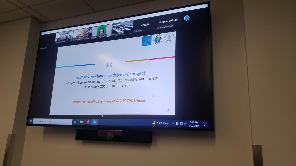 PEOPLE_3000's tweet photo. Day 1 of P3K's hybrid meeting has begun, with presentations by group members detailing some recent research in archaeology, paleoclimate, and paleoecology. https://t.co/wenyqoLl26