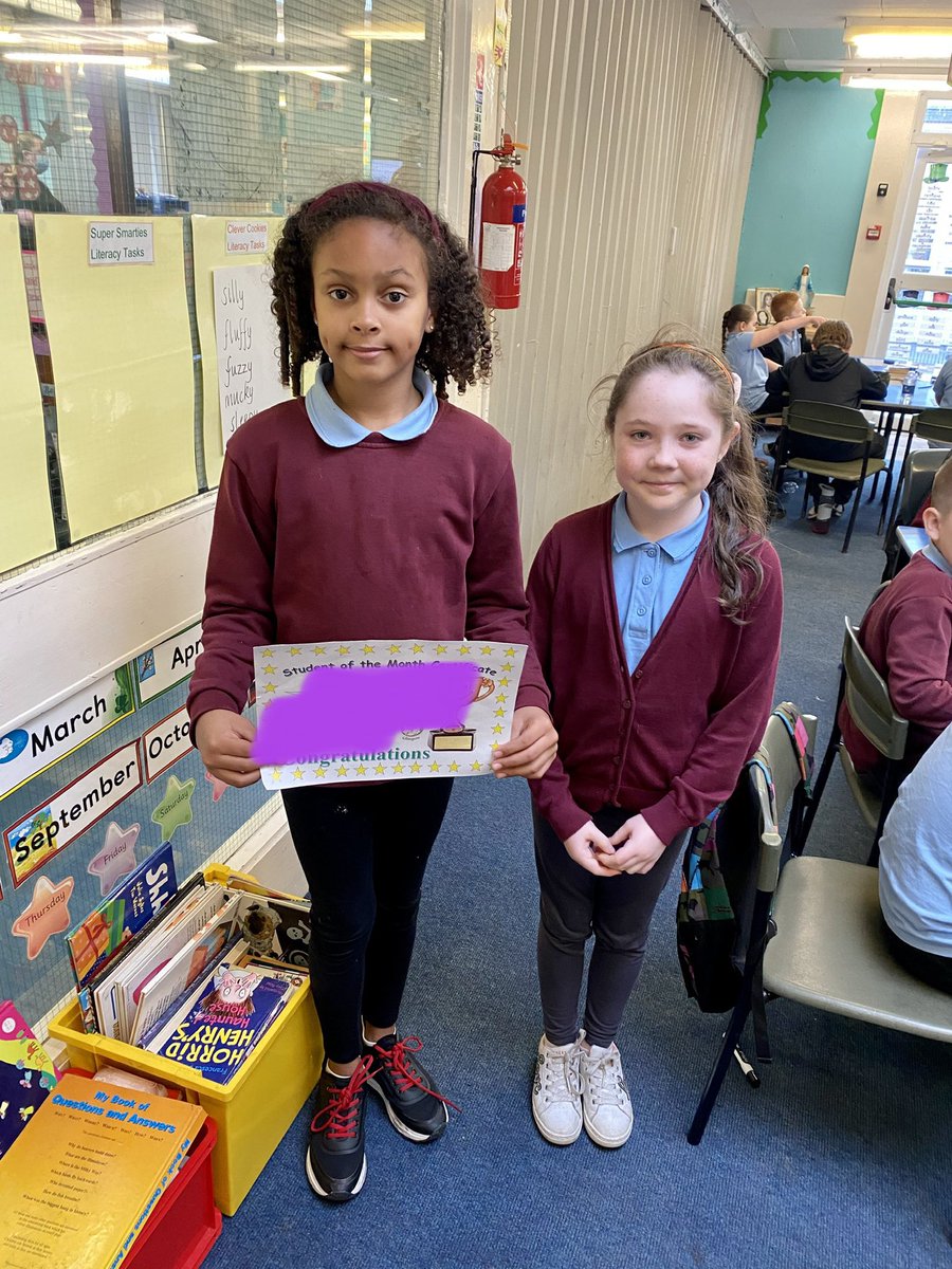 MissOBrien19's tweet photo. Huge round of applause for our fabulous pupils of the month. Very well deserved! 🌟🌟👏🏻👏🏻 @StTimothysG41 https://t.co/kPZDB1zifC