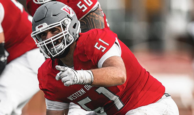 #GNACFB | Offensive lineman and four-time selection Jakob Pruitt of @WOUWolves leads 48 named to the GNAC Football All-Academic Team, presented by <a href="/BNcollege/">Barnes&Noble College</a>.
bit.ly/3BFbEWL