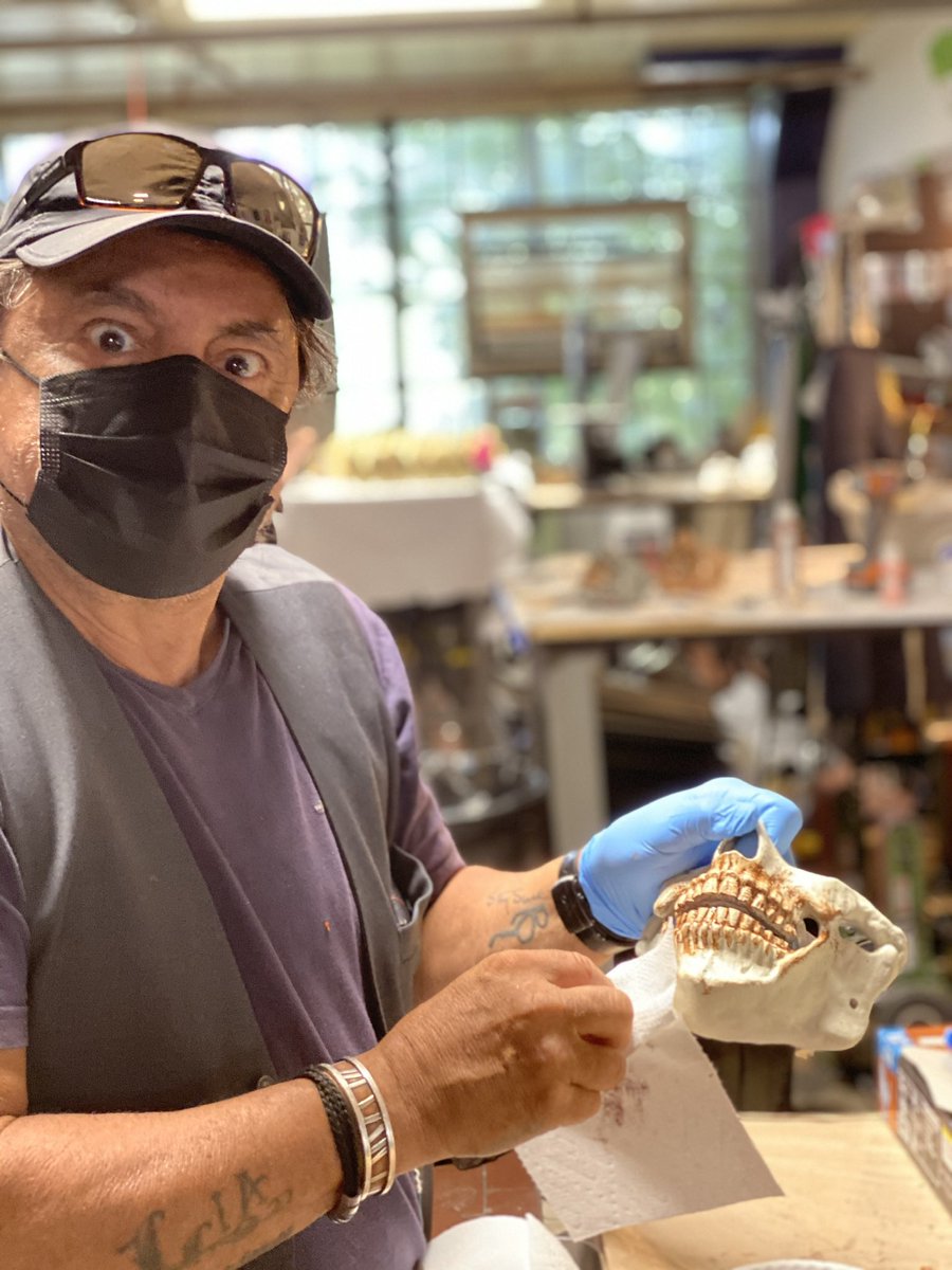 Happy Birthday <a href="/THETomSavini/">Tom Savini</a> , even though you’re an immortal so none of this really matters, I still just wanted to say thank you for the being the amazing demigod/friend/boss/father/ business partner/ mentor that you are!    🖤🖤🖤🖤 (FYI: 1st pic not staged)