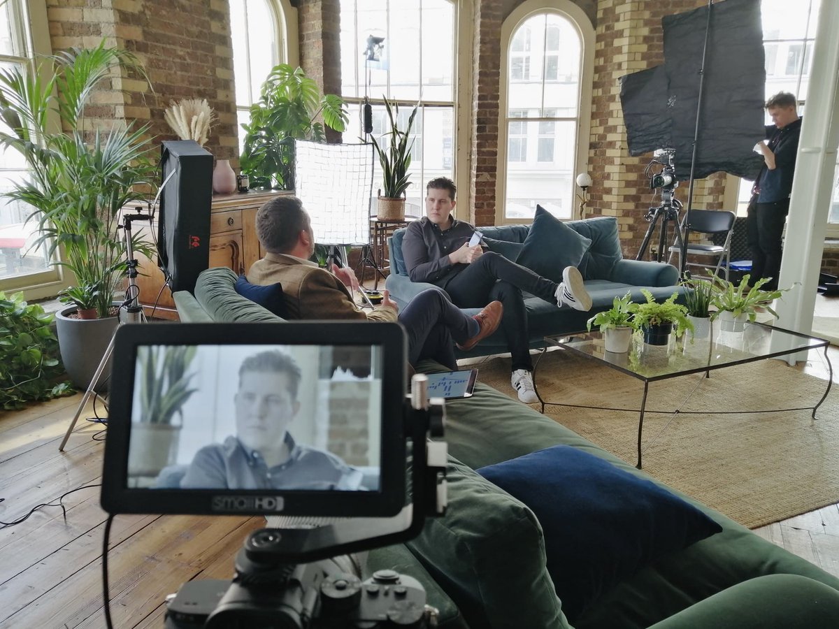DreamingFish's tweet photo. On set with @forgerock today filming for their #forgetalks series! Look out for the episode coming soon…🎥 https://t.co/Y6SnsSKWoR