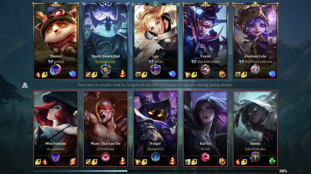 Bennet_Lorcana's tweet image. “We HAve FIXed THe MatCHmakiNG” 

How is this okay, literally drains every bit of fun from this game. @wildrift @draggles