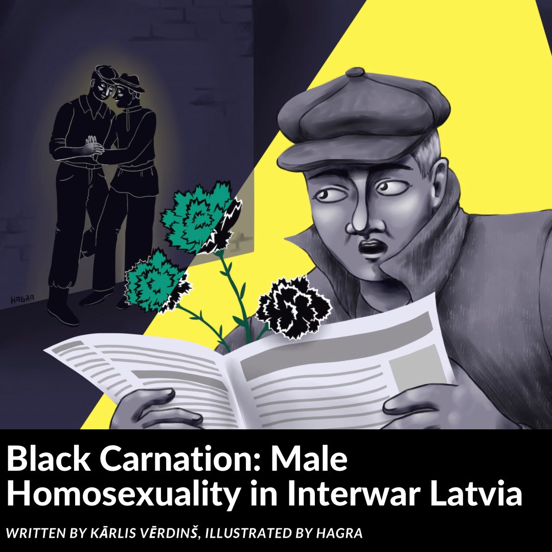 Arts_Everywhere's tweet photo. “Only after 2006, when the historian Ineta Lipša started to publish her groundbreaking research work on Latvian queer history, the image of the Black Carnation reappeared in people’s minds as a fascinating time in the LGBTQ history” - https://t.co/1Zl7Dxd8cN @dukts #queerness https://t.co/uroAOC2Ou4
