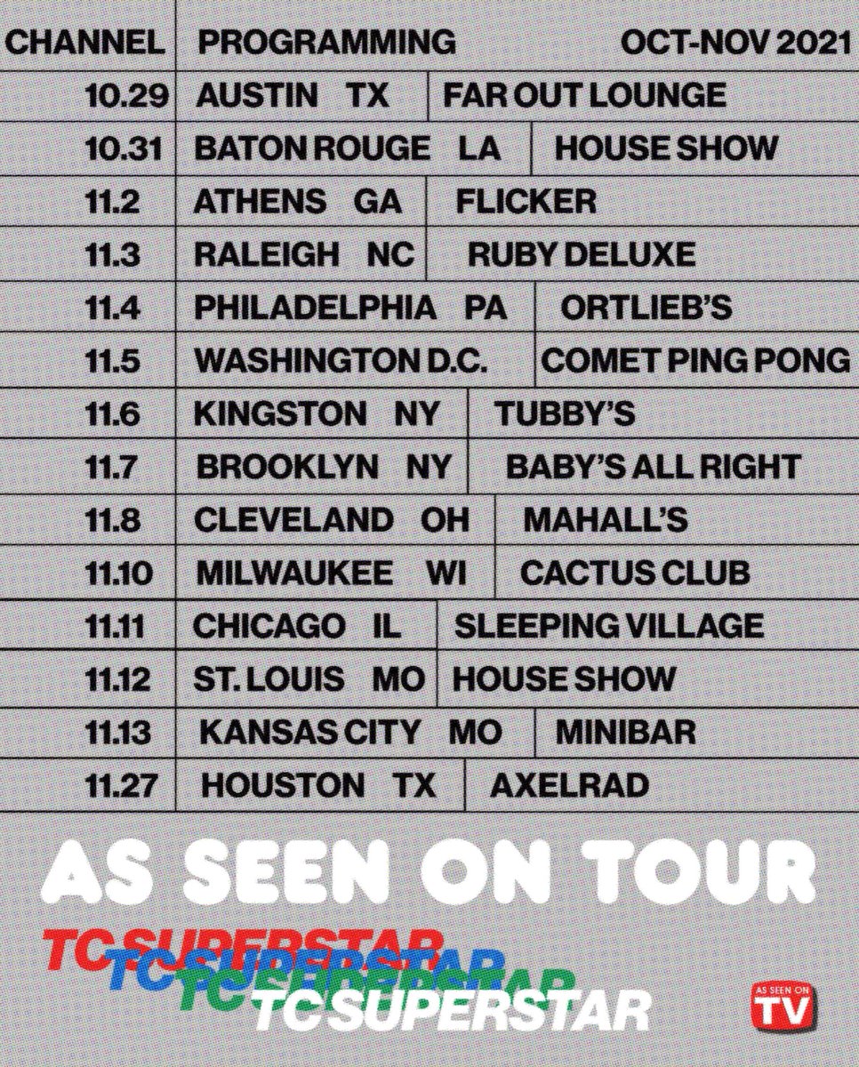 Updated tour poster! Come dance with us ❤️💙💚