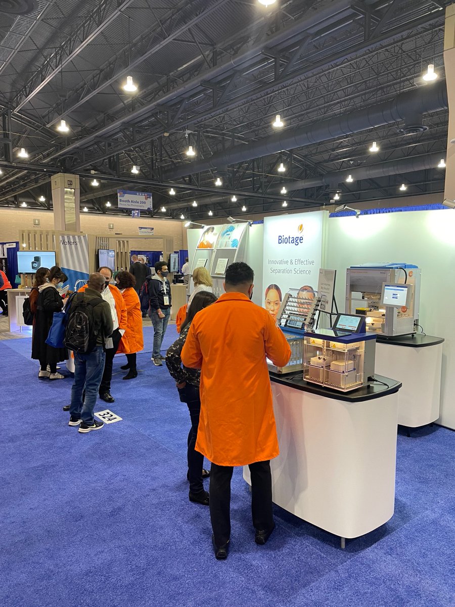 Biotage's tweet photo. The team is ready for the fourth day of ASMS 2021! Stop by our booth #324 to see newest instruments for evaporation, PFAS testing & low volume extractions.
#ASMS2021 #extraction #humankindunlimited #team #tradeshow #massspec #pfas #smartersampleprep https://t.co/CbHU0HrNkY