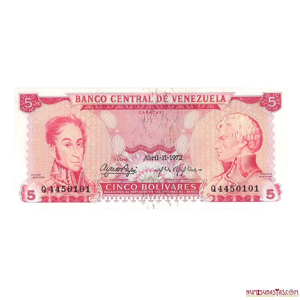 numisubastas's tweet photo. EN SUBASTA:
Billete de 5Bs de abril-11-1972 serie Q7 en alto grado de conservación.
Para mayor información consultar el link:
https://t.co/gZm46yZvPN
#Notafilia #Billete #PapelMoneda #BankNotes #Note #PaperMoney #PaperMoneyAuction #PaperAuction #RarePaperMoney #RareBankNote https://t.co/RH5LFuu9In