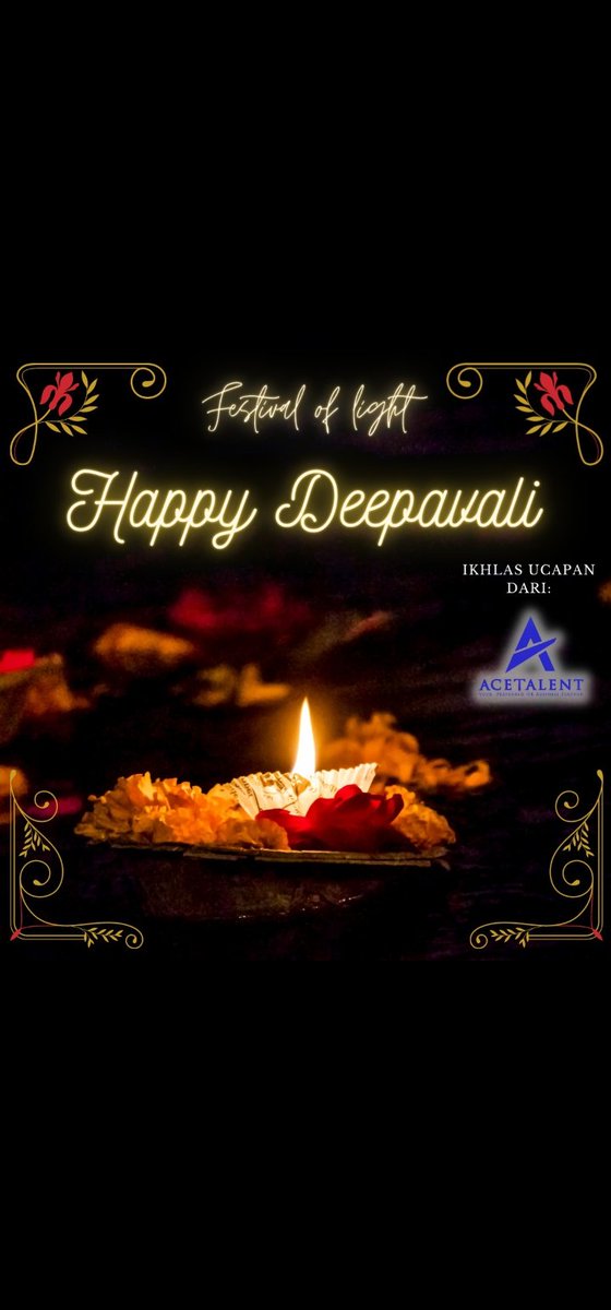 AcetalentMY's tweet photo. ACETALENT MENGUCAPKAN-

     SELAMAT MEYAMBUT HARI DEEPAVALI 😆 https://t.co/XP7HEqNsLe