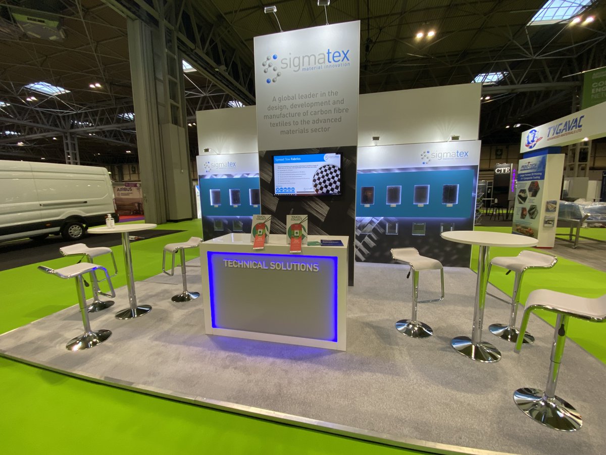 dc3design's tweet photo. 👀 First day @advancedenguk @thenec #composites #AEUK21 #PerformanceMetals #carbonfiber #aero #manufacturing #dc3design https://t.co/pTFfAluyQD