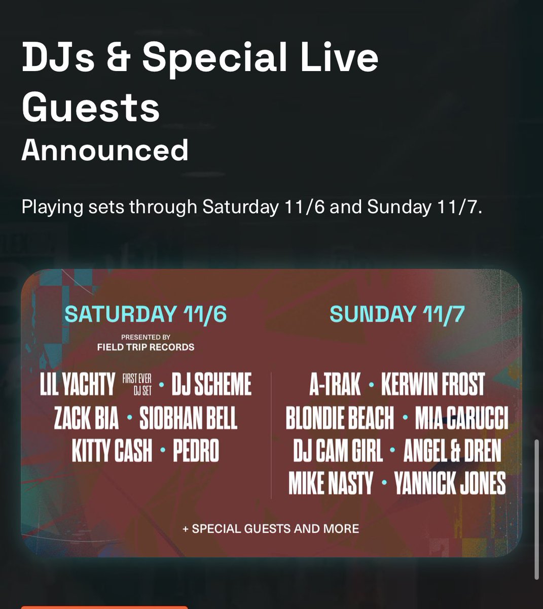 YannickJones__'s tweet photo. If you’re in LA area come check me out Sunday as I rock the stage with some other dope DJs and Artist at @ComplexCon @Complex https://t.co/NlJVp7fWCz