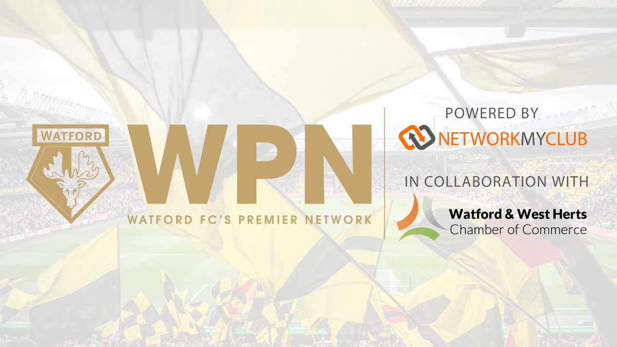 The Network My Club group is expanding. 🎉

Introducing… the Watford Premier Network (WPN), our new partnership with <a href="/WatfordFC/">Watford Football Club</a> &amp; <a href="/WatfordChamber/">Watford & West Herts Chamber of Commerce (W3RT)</a>.

Launching January 2022. Register your interest: networkmyclub.co.uk/watford-premie…