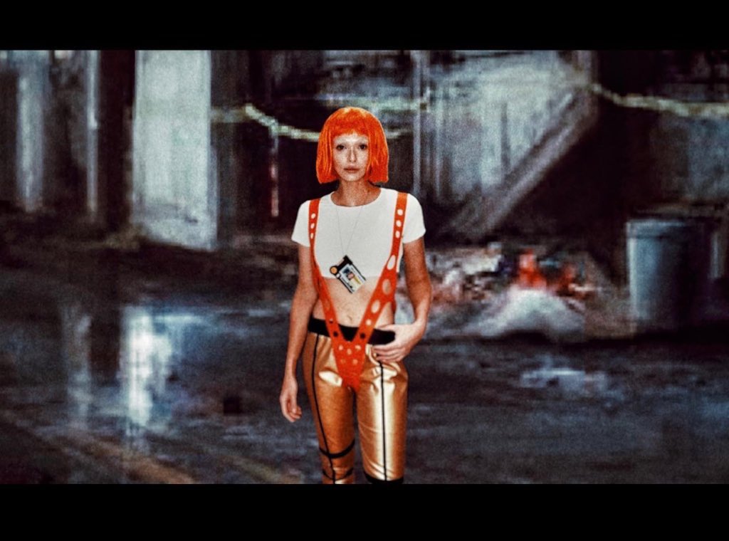 Jessicamcook's tweet photo. Ecto gammat! #fifthelement @MatthewJOLeary #Halloween #leeloo #korbendallas #multipass https://t.co/DcL1jfIQIS