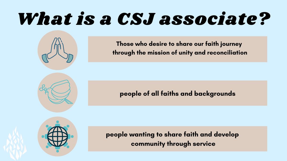 csjboston's tweet photo. Have you ever heard of a CSJ associate and what they do? #CSJAssociates #WeLoveOurAssociate https://t.co/atgOymwwH7
