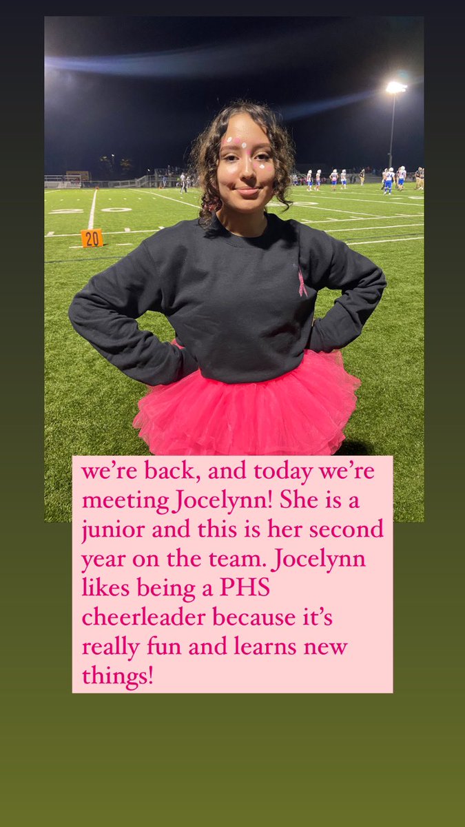 We’re back, and today we’re meeting Jocelynn!! We hope you have a great season!