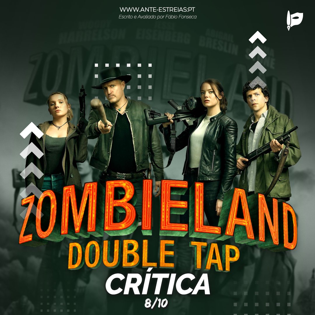 reviewsrso's tweet photo. Ante-Estreias - Crítica
NOVA CRÍTICA adicionada do filme:
.
🎬"Zombieland: Tiro Duplo" 🎬
.
🎬 https://t.co/HXlS1PE2fQ 🎬
.
+ Ler Mais +
.
#Criticas #antestreia #Zombieland #ZombielandTiroDuplo #ZombielandDoubleTap  #sessaoespecial #novo #cinema #passatempo #estreia #Critica https://t.co/M8BbHTdUfm