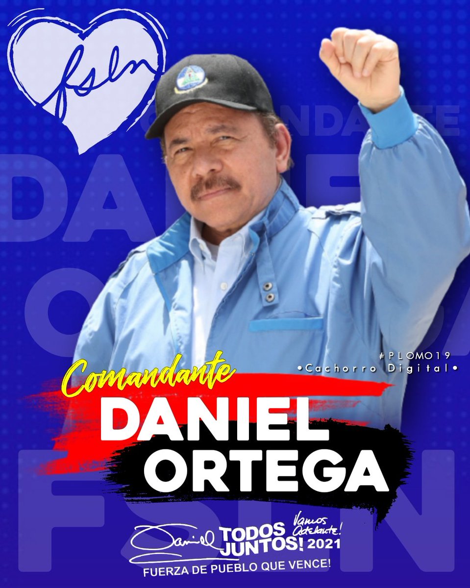 javierESM18's tweet photo. #3Noviembre Comandante Daniel Ortega Saavedra 🔴⚫ el respaldo de tu pueblo sigue intacto y está más fortalecido que nunca con convicción con disciplina Sandinista #NoviembreVictorioso 💪

@Politicanica_ @VivaNicaragua13 @el19digital @nuevaya @TPUl9J https://t.co/VY3xo1iPRk