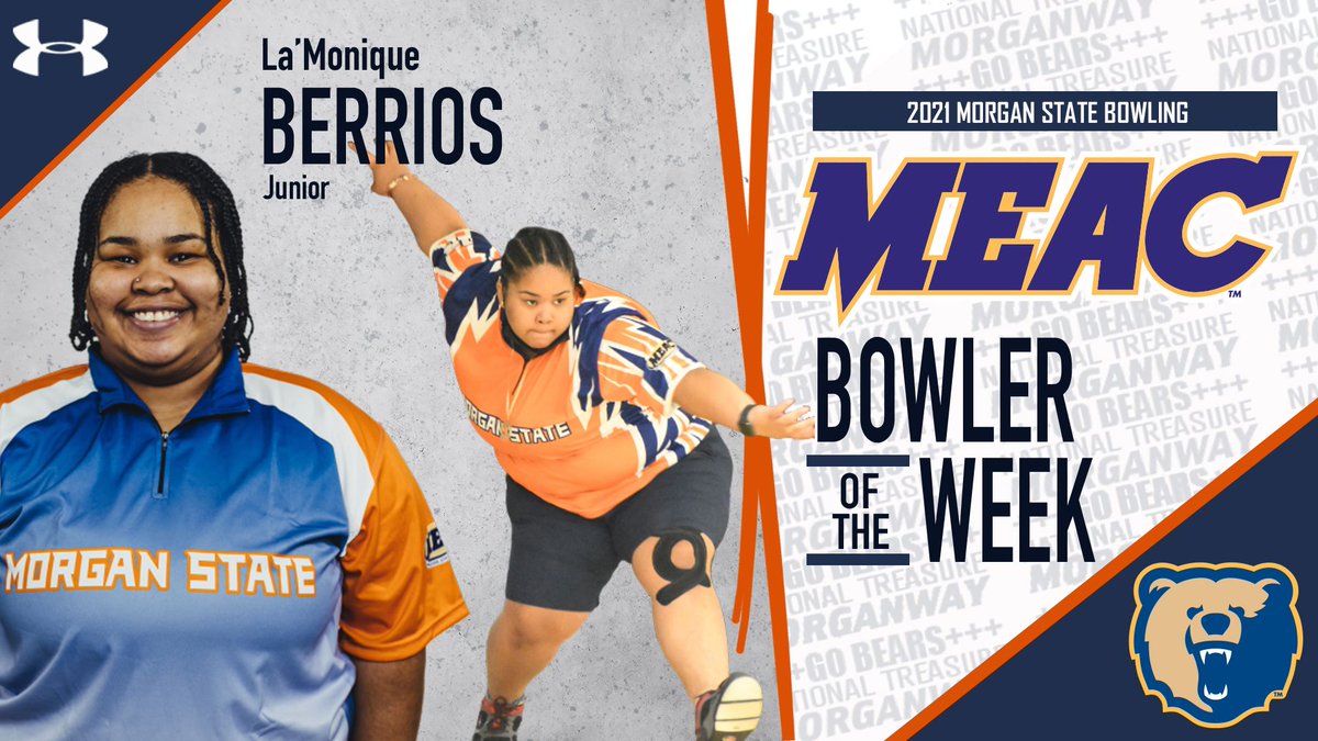 🐻🎳Berrios Named MEAC Bowler Of The Week💪
Read🆙👉bit.ly/3wchii1
<a href="/MEACSports/">Mid-Eastern Athletic Conference</a> | <a href="/UnderArmour/">Under Armour</a>
#GoBears🔷🔶