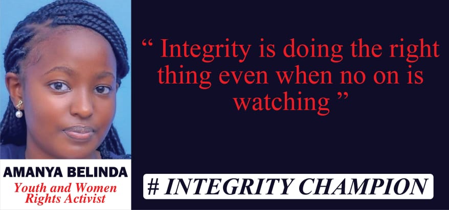 AmanyaBelyndah's tweet photo. I won't wait to cry "had I known.." in a mamed world...
Integrity is a personal Principle I choose to uphold ✊...
#integrityCampaign
@ReaganJunior7 @global_uganda @nyaribi @iam_chems @TahindukaJoseph @Petranamuyiga https://t.co/bdSH5Yv8Oy