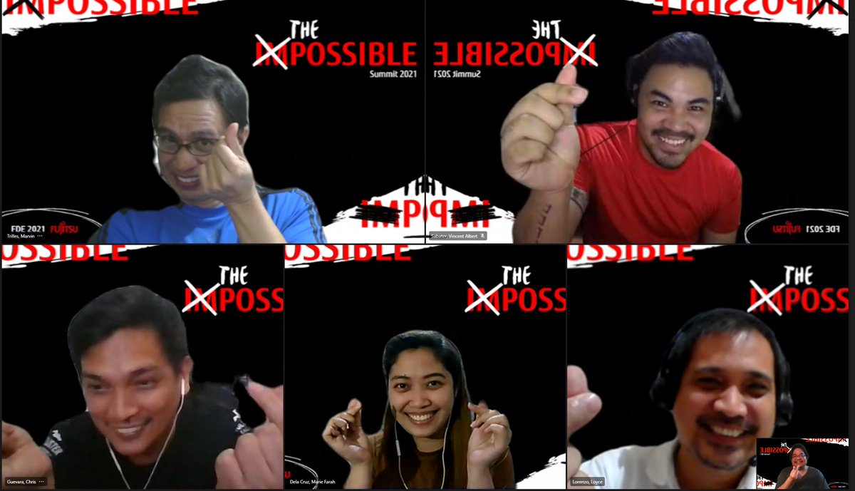 jambird's tweet photo. Wrapping Day#2 of #FDE2021 Virtual Conference.  Philippine Team representing with all 😁 and 🥰 #rebels #togetherwemaketheimpossiblepossible https://t.co/IW4r0Llge7